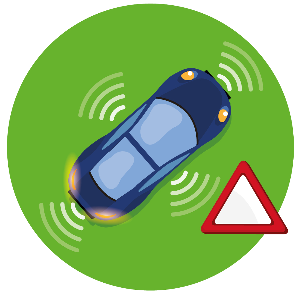 Geven van tekens en signalen; gebruik gevarendriehoek